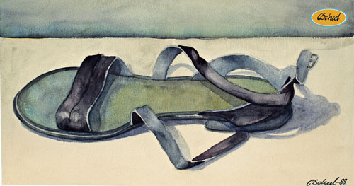 Charlotte Scheel akavarel water color sandal