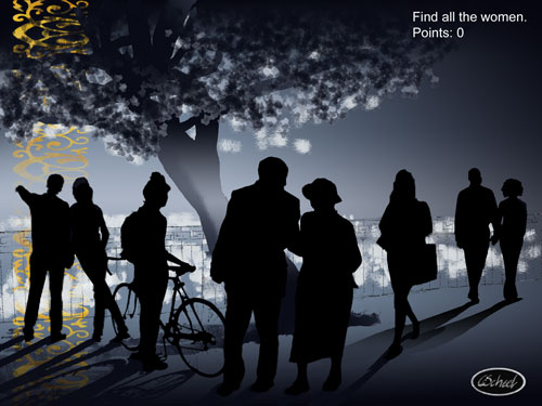 Charlotte Scheel gameart game art koncept kunst concept art silhuets city night finding things game finde ting spil