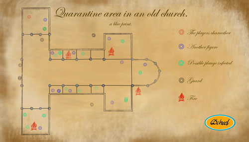 Charlotte Scheel gameart game art koncept kunst concept art kort maps GUI