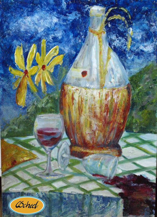 Opstilling natura morte moderne kunst art kunst charlotte scheel konstruktion studier construction stuides