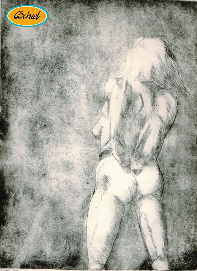 woman back kvinde ryg grafik grafic art kunst