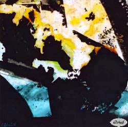blå gul blue yellow abstract abstrakt kunst art maleri charlotte scheel