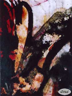 gul-orange-sort-hjort-dear-abstraction-modernpainting
