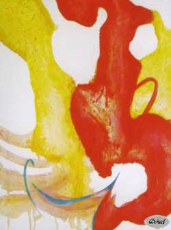 stars-stardust-stjerne-stjernestøv-moderne-maleri-kunst-art-gul-orange
